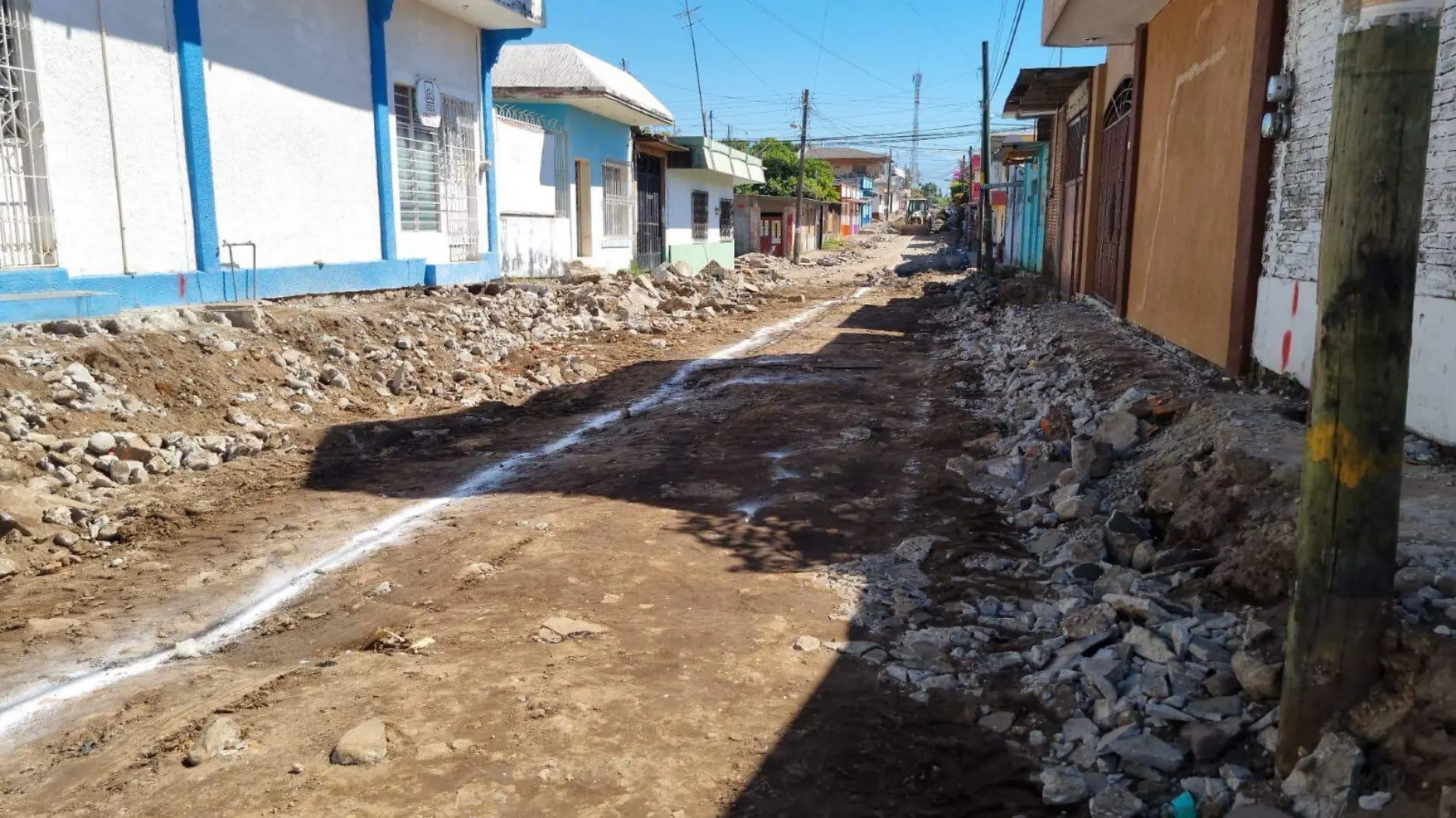 calles sin terminar en Cacahoatán